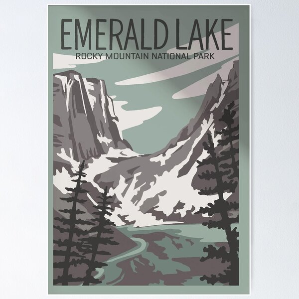 Emerald Lake Travel Poster