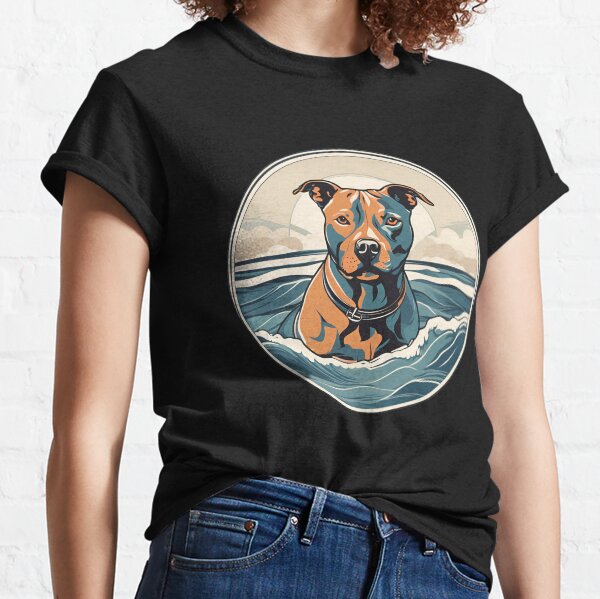 Item preview, Traveler dog in the sea Staffordshire Bull Terrier dog onwer  designed and sold by GoodyPaws.