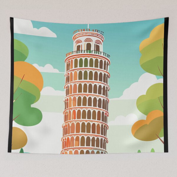 Item preview, Leaning Tower of Pisa European Monument Italy designed and sold by TheJoeyStudio.