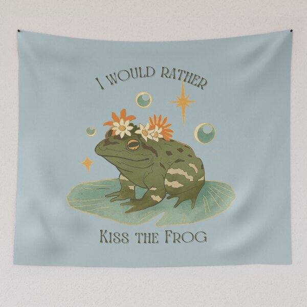Item preview, I Would Rather Kiss the Frog designed and sold by BakaDoodles.