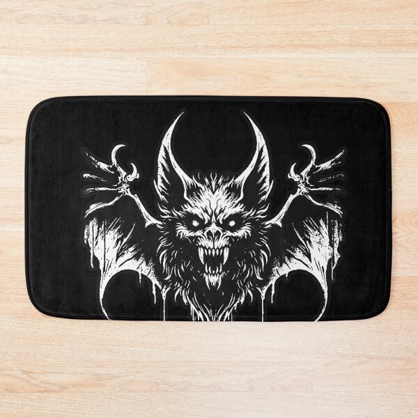 Item preview, Dark Art Bat Beast Horror Helloween Skull Grunge Vintage Style Black White designed and sold by MORSPECTIVE.