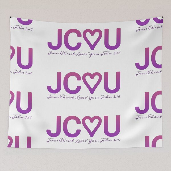 Item preview, JC♡U - Jesus Christ Loves You  designed and sold by Kangaroo Sun.