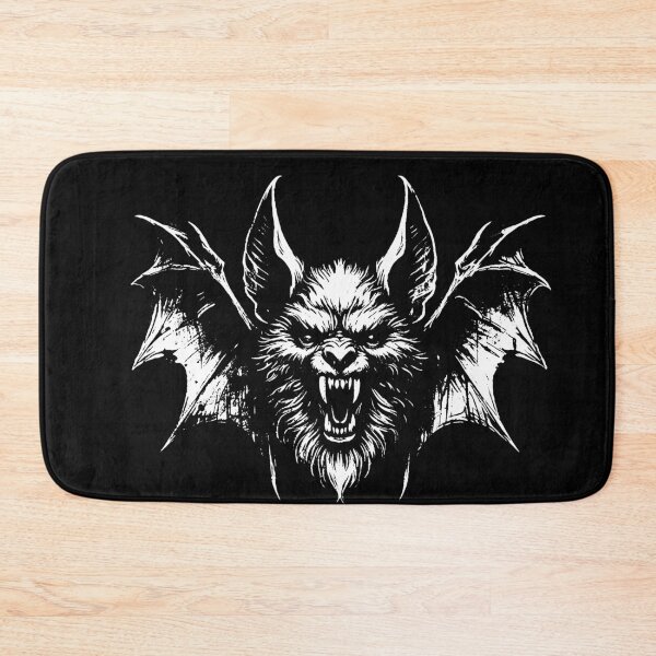 Item preview, Dark Art Bat Beast Horror Helloween Skull Grunge Vintage Style Black White designed and sold by MORSPECTIVE.