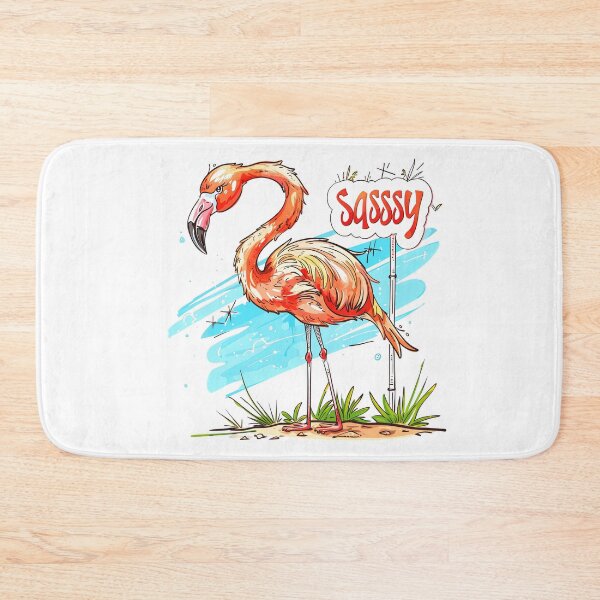 Item preview, Sassy Flamingo Cartoon Artwork designed and sold by kjon88.