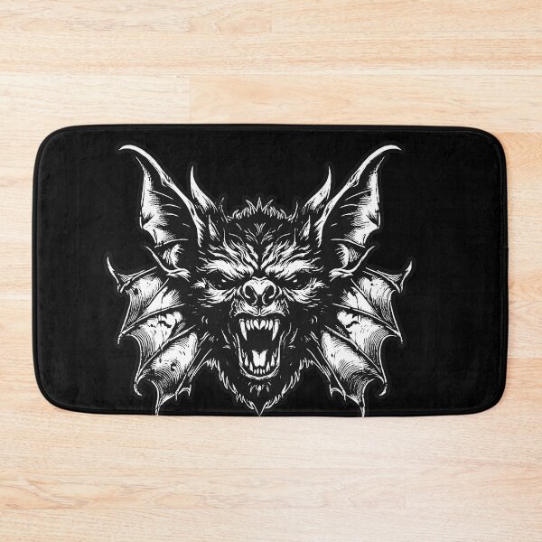 Item preview, Dark Art Bat Beast Horror Helloween Skull Grunge Vintage Style Black White designed and sold by MORSPECTIVE.