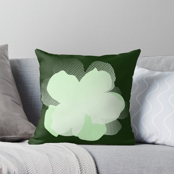 Item preview, Pop flowers pistachio blue designed and sold by ladstudio.