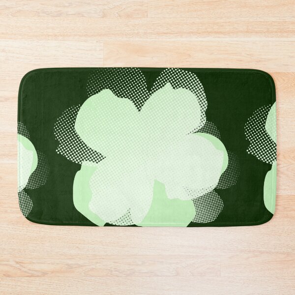 Item preview, Pop flowers pistachio blue designed and sold by ladstudio.