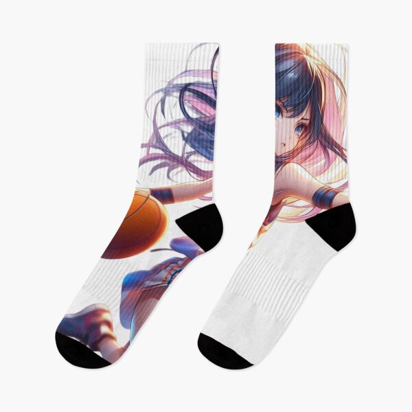Item preview, Cute Cool Anime girl playing basketball, Pretty girl dribbling, Beautiful sports professional female basketballer at tournament jump shooting (SGVisionary) designed and sold by SGVisionary.