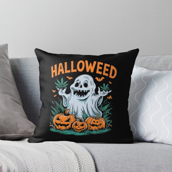 Artikelvorschau, Halloweed Halloween Geist Marihuana Cannabis Gras Kiffer 420 entworfen und verkauft von w1ckerman.