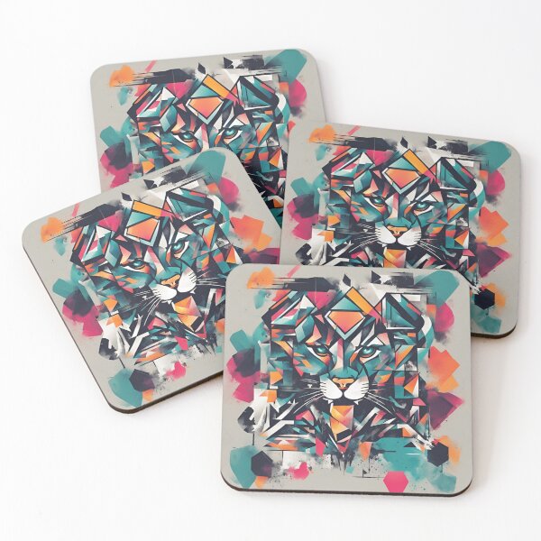 Item preview, Geometric Tiger designed and sold by ClickEstampa.