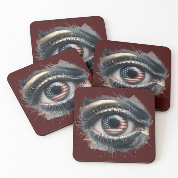 Item preview, The eye - America flag designed and sold by KiraChie.