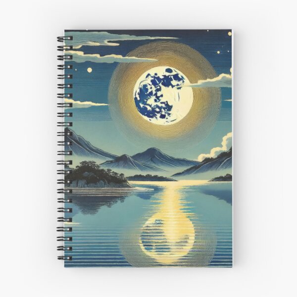 Item preview, Moon Blessing - A Contemporary Ukiyo-e Nature Landscape designed and sold by Kijiermono.