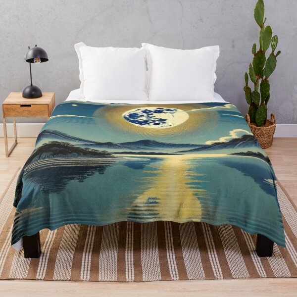 Item preview, Moon Blessing - A Contemporary Ukiyo-e Nature Landscape designed and sold by Kijiermono.
