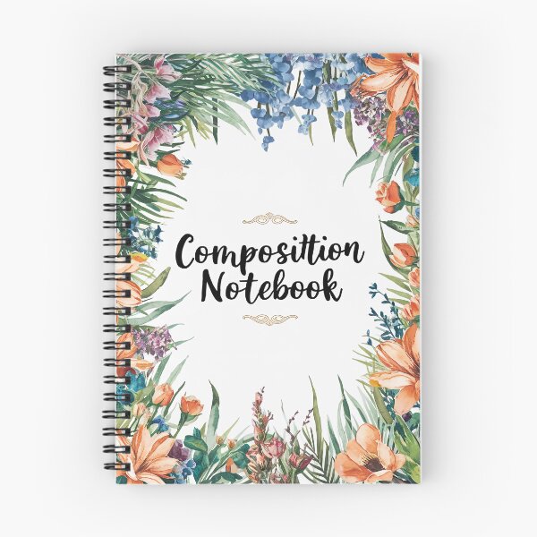 Item preview, Forest flower colorful Spring Spiral Composition notebook designed and sold by TK Art1989.