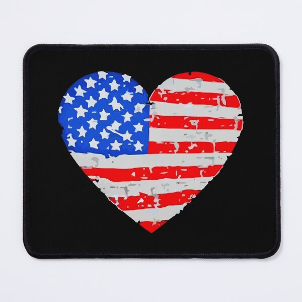 Item preview, USA Heart Flag designed and sold by Betkontri.