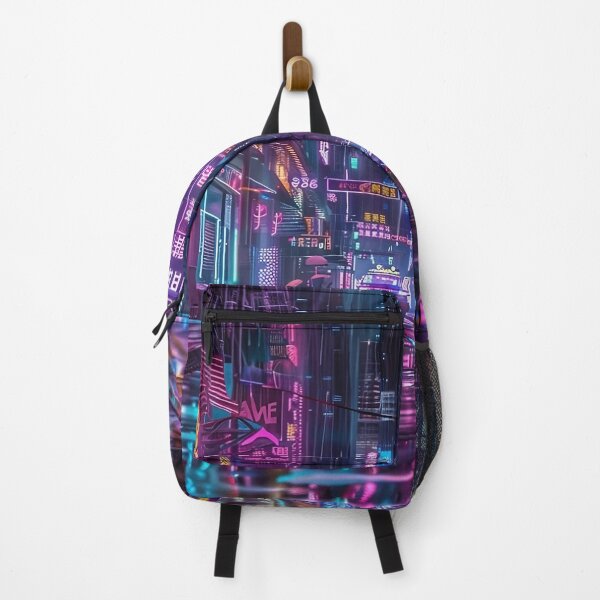 Item preview, Neon Street in Futuristic Night designed and sold by Guesso.