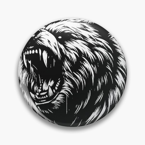Item preview, Dark Art Bear Beast Animal With Fangs Art Tattoo Grunge Vintage designed and sold by MORSPECTIVE.