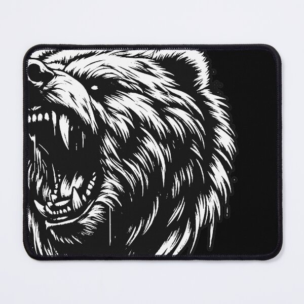 Item preview, Dark Art Bear Beast Animal With Fangs Art Tattoo Grunge Vintage designed and sold by MORSPECTIVE.