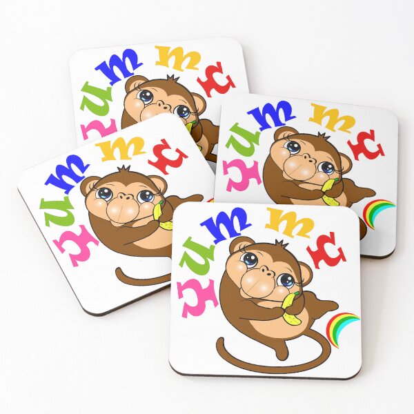 Item preview, Happy Monkey - Yummy designed and sold by Shirley cute art .