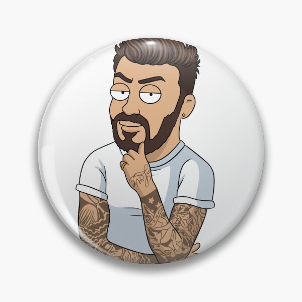 Item preview, Cartoon David Beckham designed and sold by MariaPencilArt.