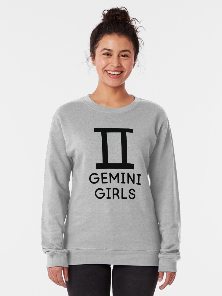 Alternate view of Gemini Girls Horoscope Astrology Pullover Sweatshirt