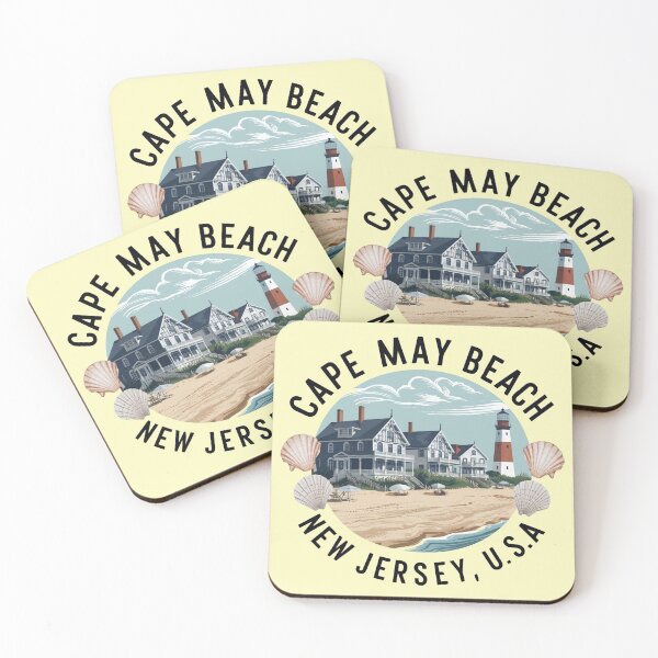 Item preview, Cape May Beach New Jersey designed and sold by Juka Studio.