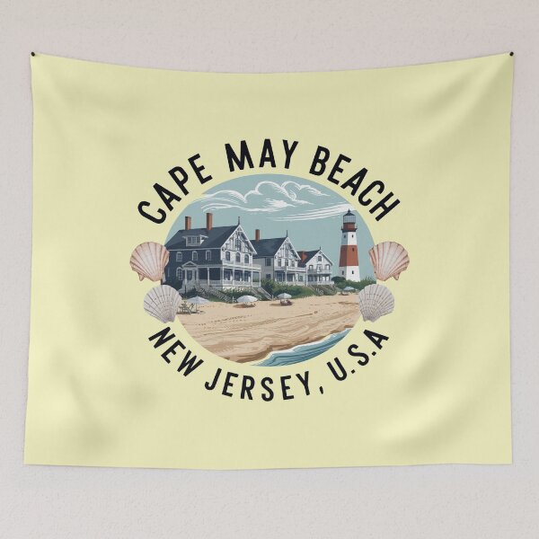 Item preview, Cape May Beach New Jersey designed and sold by Juka Studio.