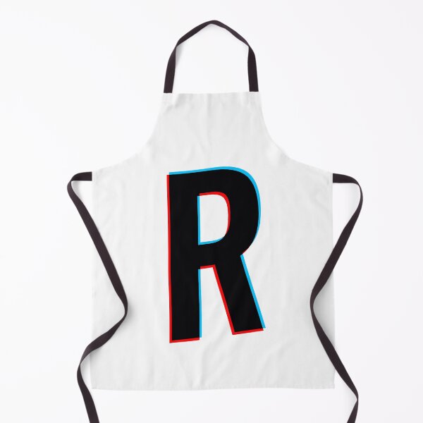 Item preview, Black letter R with red and blue lines designed and sold by MUJU-pixel.