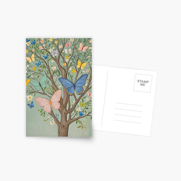 Item preview, Enchanted Flutter: Pastel Butterflies in a Tree Design designed and sold by Lizetteh.