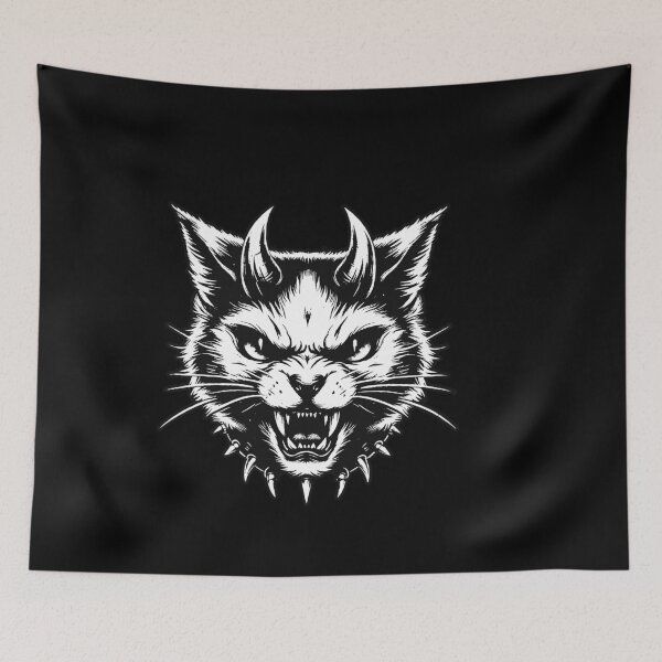 Item preview, Dark Art Cats Beast kitten Animal Vintage Old School Tattoo Vintage designed and sold by MORSPECTIVE.