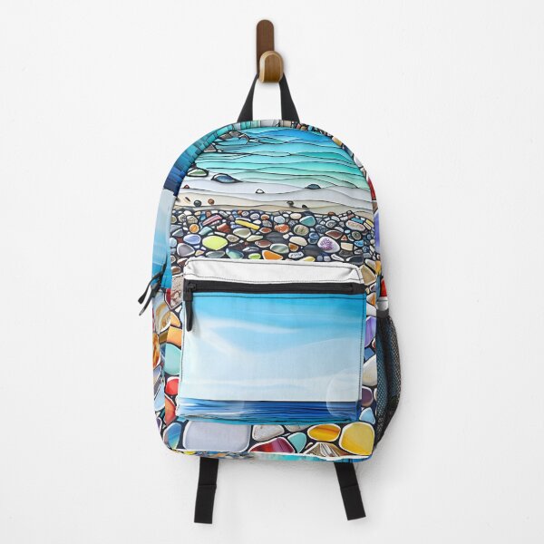 Item preview, Colorful Pebble Beach Artwork designed and sold by mebraart.