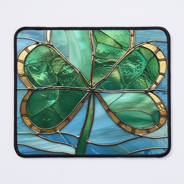 Aperçu de l'œuvre "Shamrock Dreamscape : Embrassez la chance" créée et vendue par mebraart.