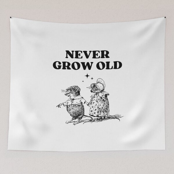 Item preview, Never Grow Old,Funny men's Tee,Cute Animals, Funny Women's Weird Cute Tee designed and sold by SnuggleSafari.