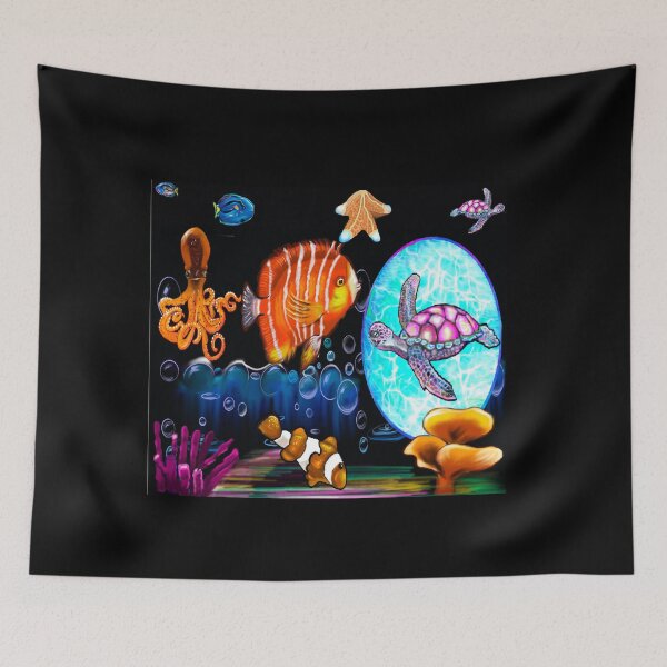 Item preview, Tropical fish coral reef. The top 10 Best fishing gifts and gift ideas for fish lovers. Nautical  designed and sold by Artonmytee.