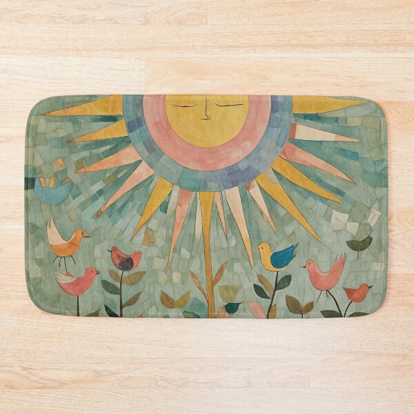 Item preview, Sunlit Soar: Pastel Sun and Birds Abstract Design designed and sold by Lizetteh.