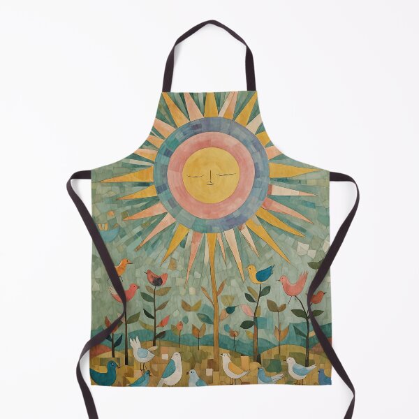 Item preview, Sunlit Soar: Pastel Sun and Birds Abstract Design designed and sold by Lizetteh.