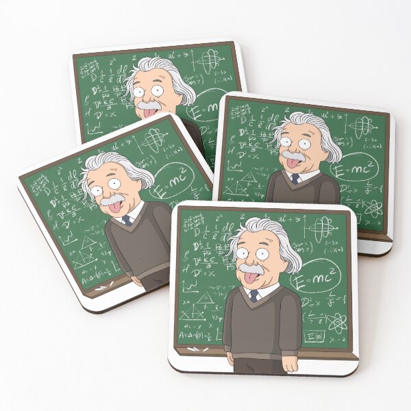 Item preview, Cartoon Albert Einstein  designed and sold by MariaPencilArt.