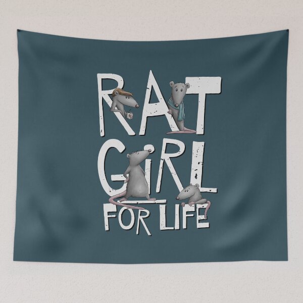 Item preview, Rat Girl For Life! Be your ratty self! Rat Statement Fun designed and sold by Skizzenmonster.