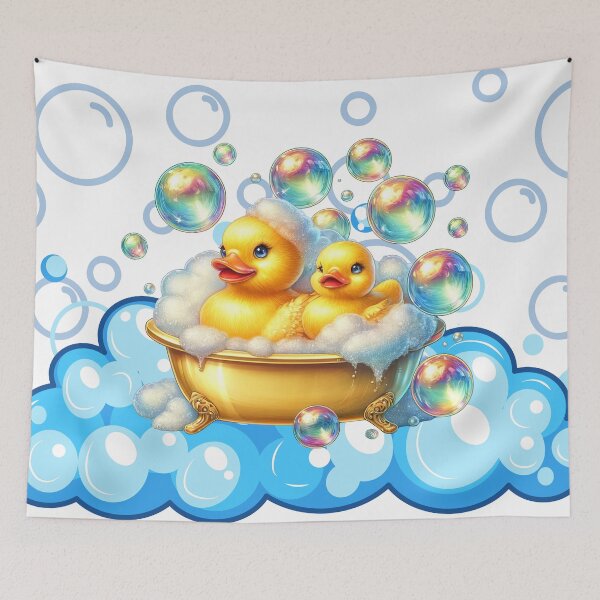Item preview, Bubble Bliss with Ducklings designed and sold by Sillytoe.