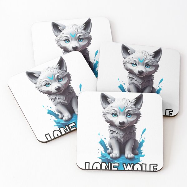 Item preview, lone wolf (baby) designed and sold by ApolloStoreHD.