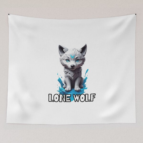 Item preview, lone wolf (baby) designed and sold by ApolloStoreHD.