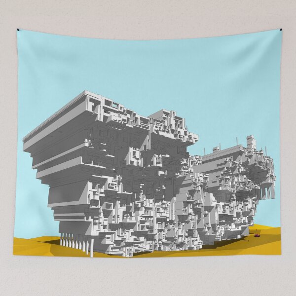 Item preview, Utopia city fortress 2.0 designed and sold by m-yoga-store.
