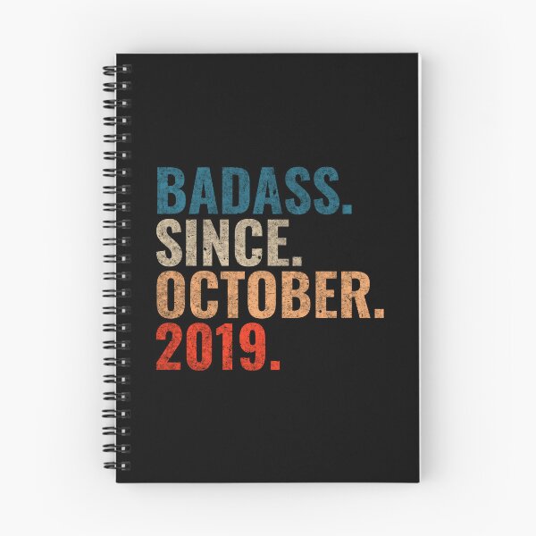 Item preview, Badass since October 2019 Vintage 2019 October birthday gift  designed and sold by Teelogic.