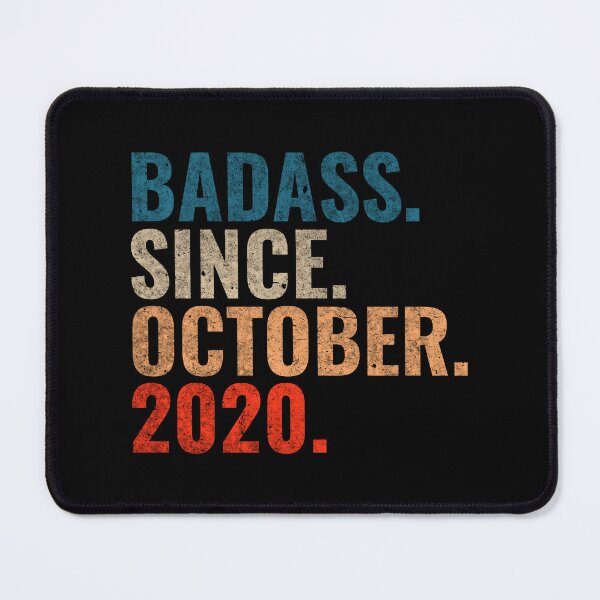 Item preview, Badass since October 2020 Vintage 2020 October birthday gift  designed and sold by Teelogic.