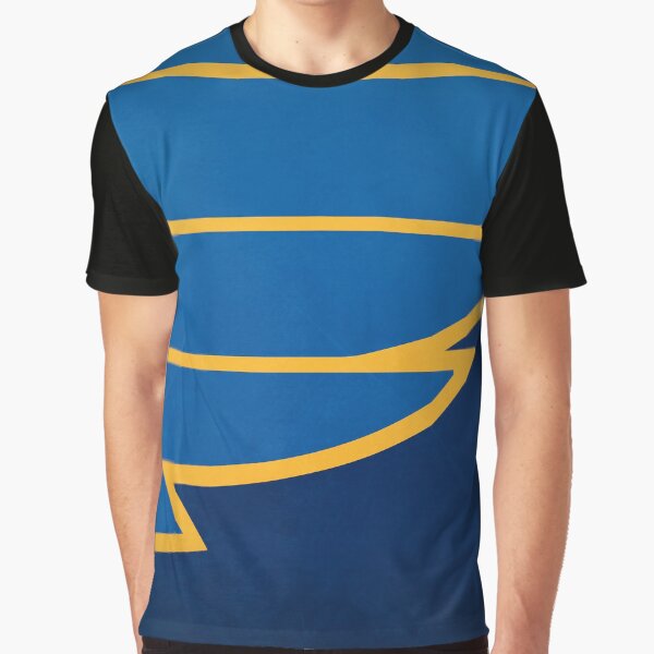 St. Louis Blue and Gold Inspired Art Graphic T-Shirt