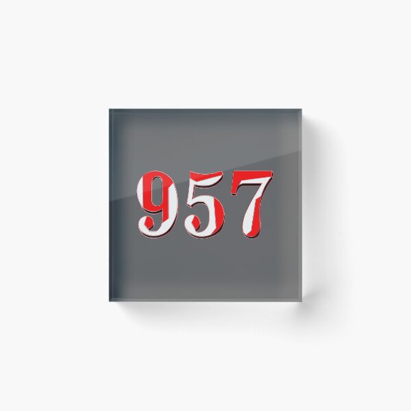 Item preview, number nine hundred and fifty seven three digit 957 order sequence team member age designed and sold by 4rpixs.