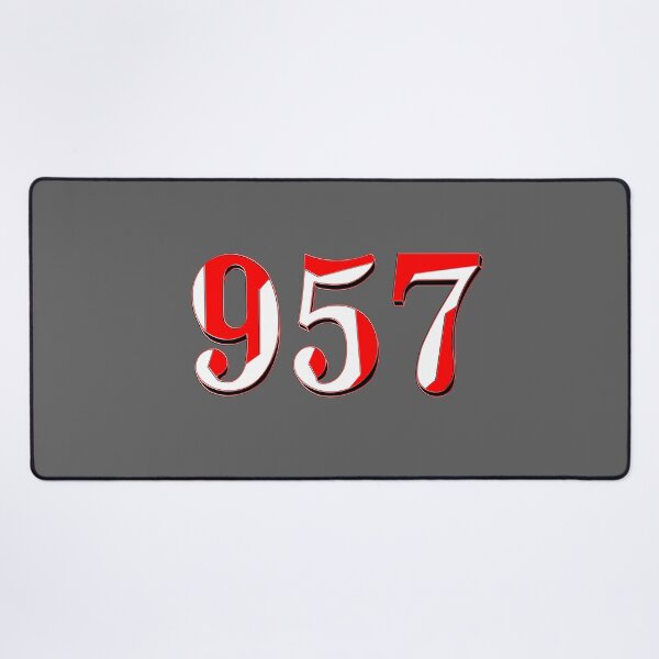 Item preview, number nine hundred and fifty seven three digit 957 order sequence team member age designed and sold by 4rpixs.