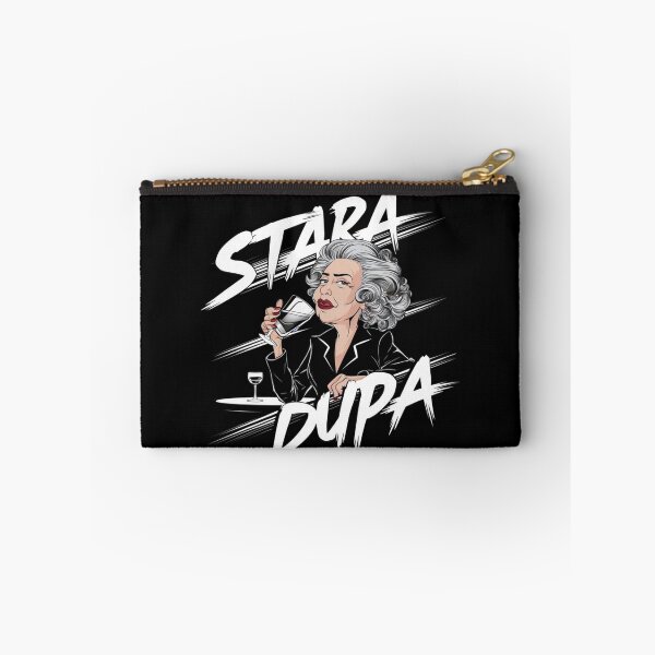 Item preview, Bold "Stara Dupa" Cartoon Elderly Woman T-Shirt designed and sold by MerchMasterPL.