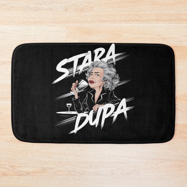 Item preview, Bold "Stara Dupa" Cartoon Elderly Woman T-Shirt designed and sold by MerchMasterPL.