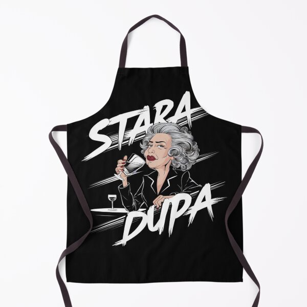 Item preview, Bold "Stara Dupa" Cartoon Elderly Woman T-Shirt designed and sold by MerchMasterPL.
